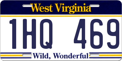 WV license plate 1HQ469