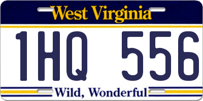 WV license plate 1HQ556