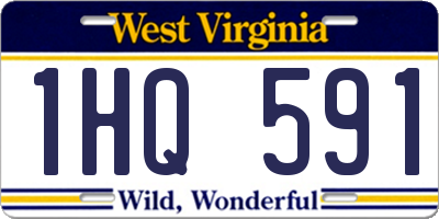 WV license plate 1HQ591