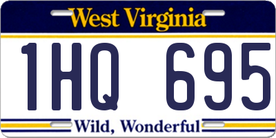 WV license plate 1HQ695