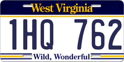 WV license plate 1HQ762