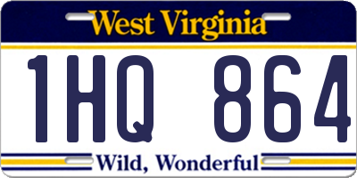 WV license plate 1HQ864
