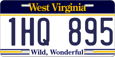 WV license plate 1HQ895