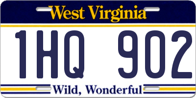WV license plate 1HQ902