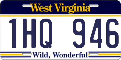 WV license plate 1HQ946