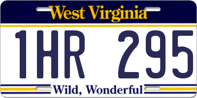 WV license plate 1HR295