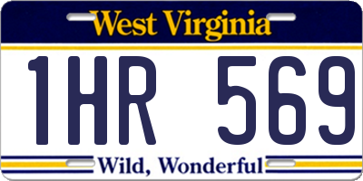 WV license plate 1HR569