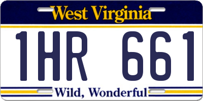 WV license plate 1HR661