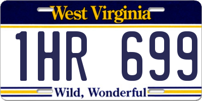 WV license plate 1HR699