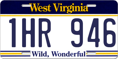 WV license plate 1HR946