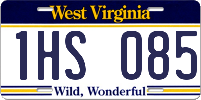WV license plate 1HS085