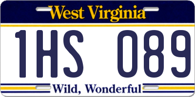 WV license plate 1HS089