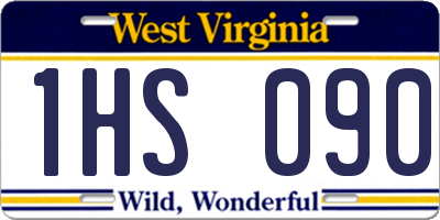 WV license plate 1HS090