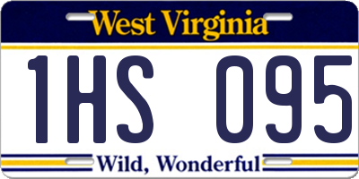 WV license plate 1HS095