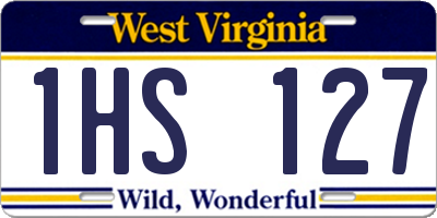 WV license plate 1HS127