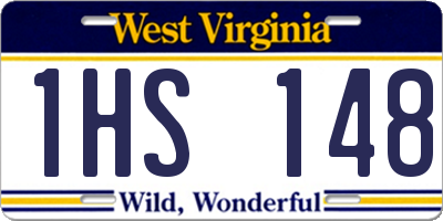 WV license plate 1HS148