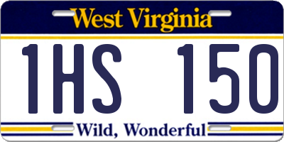 WV license plate 1HS150