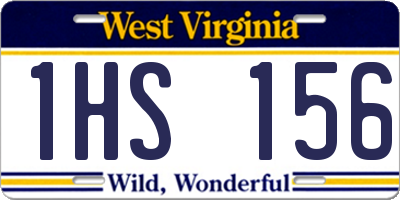 WV license plate 1HS156