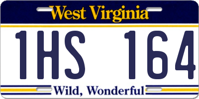 WV license plate 1HS164