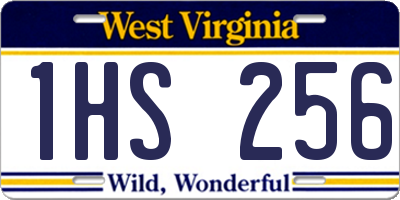 WV license plate 1HS256