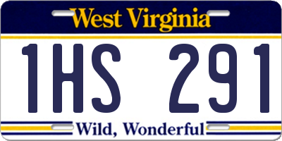 WV license plate 1HS291