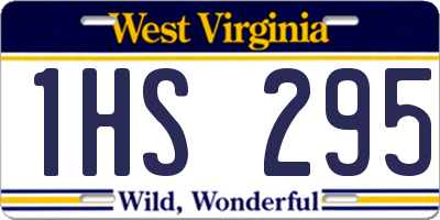 WV license plate 1HS295