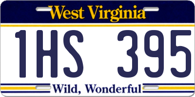 WV license plate 1HS395