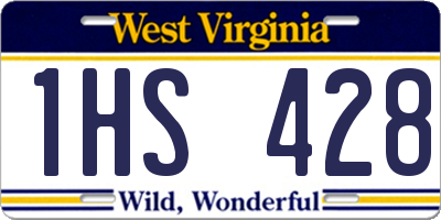 WV license plate 1HS428