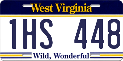 WV license plate 1HS448