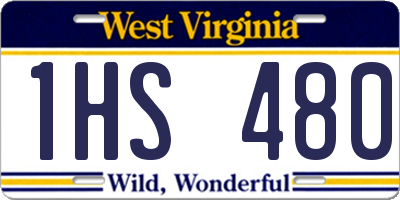WV license plate 1HS480