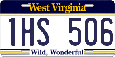WV license plate 1HS506