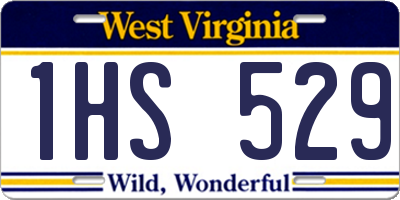 WV license plate 1HS529