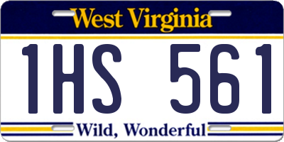 WV license plate 1HS561