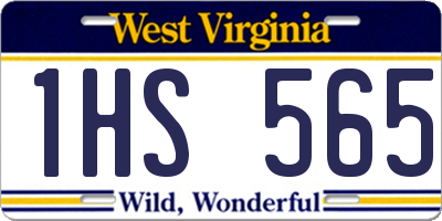 WV license plate 1HS565