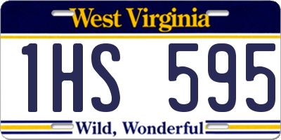 WV license plate 1HS595