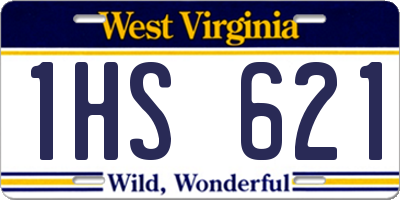 WV license plate 1HS621