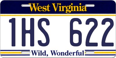 WV license plate 1HS622