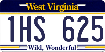 WV license plate 1HS625