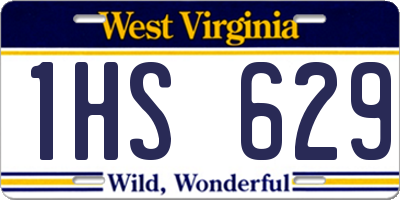 WV license plate 1HS629