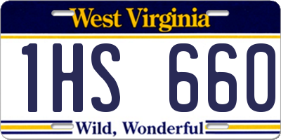 WV license plate 1HS660