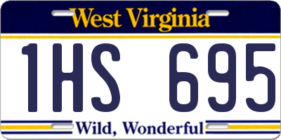 WV license plate 1HS695