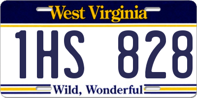 WV license plate 1HS828