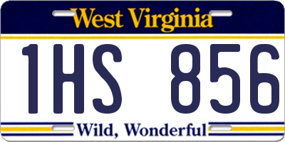 WV license plate 1HS856