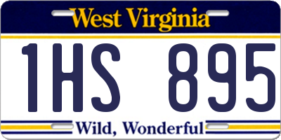 WV license plate 1HS895