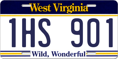 WV license plate 1HS901