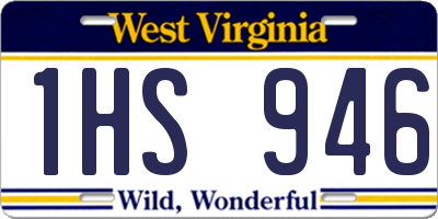 WV license plate 1HS946