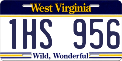 WV license plate 1HS956