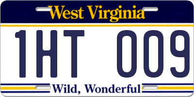 WV license plate 1HT009