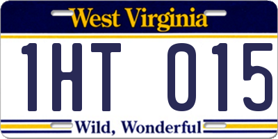 WV license plate 1HT015