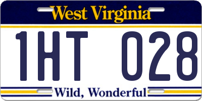 WV license plate 1HT028